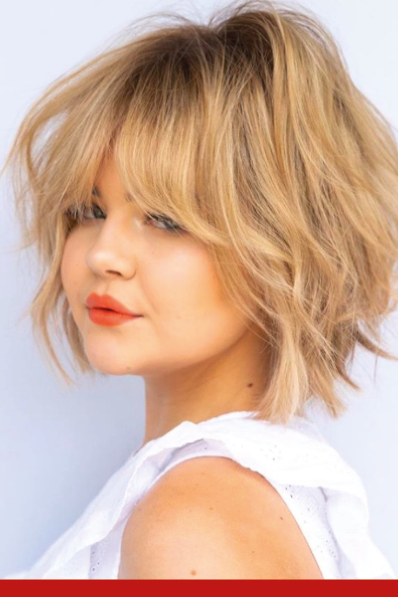 SHAGGY CUT MODERNO CARA REDONDA